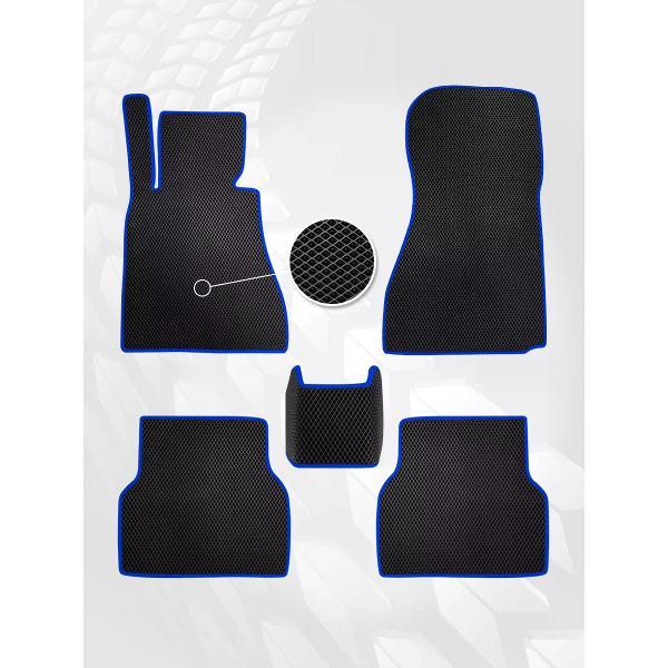 Коврик автомобильный AUTOPILOT INDIVIDUAL EVA black-blue-45_эва в машину BMW 5 E39 1995-2004