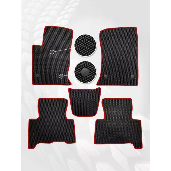 Коврик автомобильный AUTOPILOT INDIVIDUAL EVA black-red-243_эва в машину Haval H9 2014-н.в.