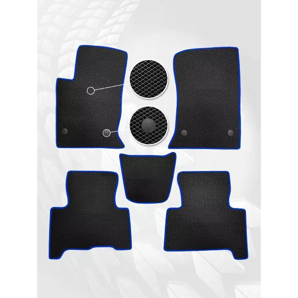 Коврик автомобильный AUTOPILOT INDIVIDUAL EVA black-blue-243_эва в машину Haval H9 2014-н.в.