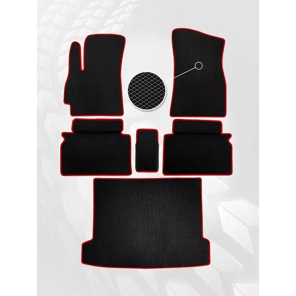 Коврик автомобильный AUTOPILOT INDIVIDUAL EVA COMBO black-red-601-3_Эва в салон и багажник
