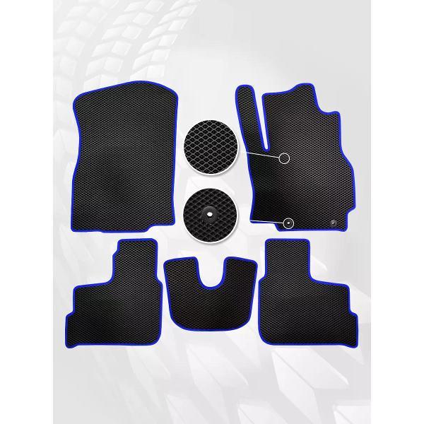Коврик автомобильный AUTOPILOT INDIVIDUAL EVA black-blue-542_эва в машину Mitsubishi Mirage 6 2012-2015