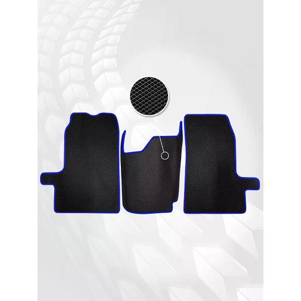 Коврик автомобильный AUTOPILOT INDIVIDUAL EVA-3-black-blue-208_эва в машину Ford Transit 7