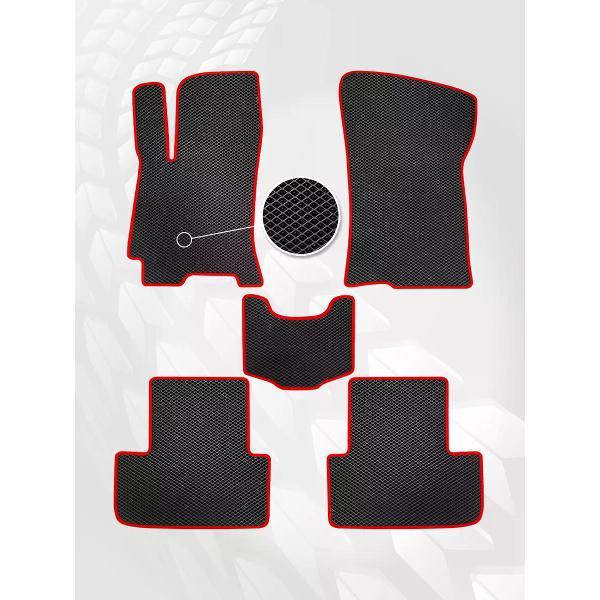 Коврик автомобильный AUTOPILOT INDIVIDUAL EVA black-red-122_эва в машину Chevrolet Lanos 2002-2009