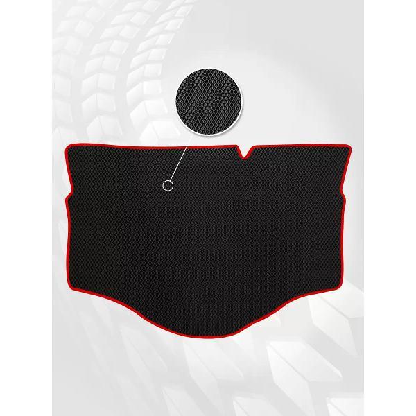 Коврик автомобильный AUTOPILOT INDIVIDUAL EVA black-red-466-2_Эва в багажник Mitsubishi Mirage 6 2012-2015
