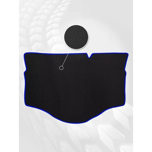 Коврик автомобильный AUTOPILOT INDIVIDUAL EVA black-blue-466-2_Эва в багажник Mitsubishi Mirage 6 2012-2015