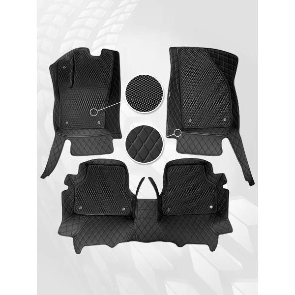 Коврик автомобильный AUTOPILOT INDIVIDUAL KZ black-black EVA black-black-51_3д из экокожи для Ford Focus 2 2005-2011