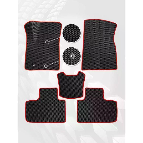 Коврик автомобильный AUTOPILOT INDIVIDUAL EVA-3D-black-red-918_Эва в машину Dongfeng Shine
