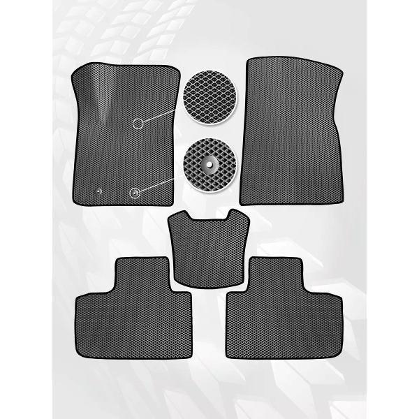 Коврик автомобильный AUTOPILOT INDIVIDUAL EVA-3D-gray-black-918_Эва в машину Dongfeng Shine Max 2023-н.в.