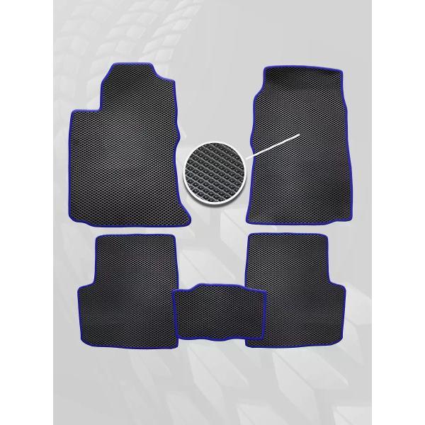 Коврик автомобильный AUTOPILOT INDIVIDUAL EVA black-blue-755_Эва в салон Toyota Corolla E120 2000-2007