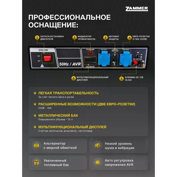 Генератор Zammer S2500CX