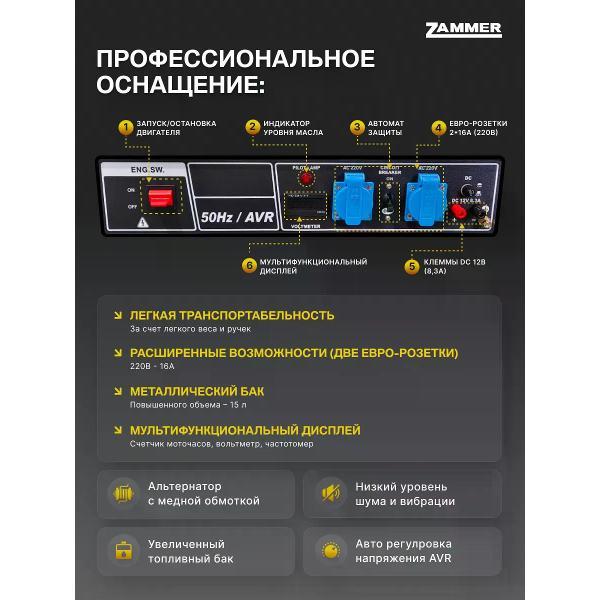 Генератор Zammer S3800CX