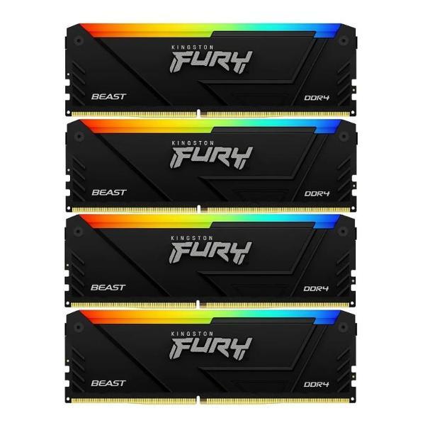 Оперативная память Kingston FURY Beast RGB KF432C16BB2AK4/64 DDR4 64GB 3200MHz