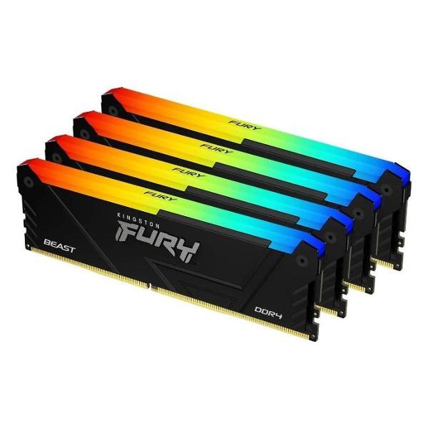 Оперативная память Kingston FURY Beast RGB KF432C16BB2AK4/64 DDR4 64GB 3200MHz
