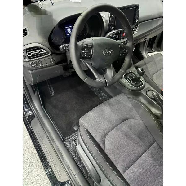 Коврик автомобильный AUTOPILOT INDIVIDUAL KZ black-black EVA black-black-525_ 3д из экокожи для Hyundai i30 2017-н.в.