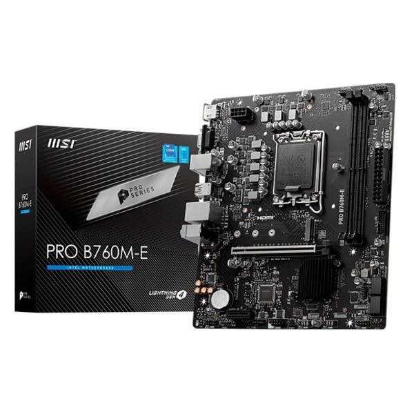Материнская плата MSI PRO B760M-E (LGA1700, mATX)