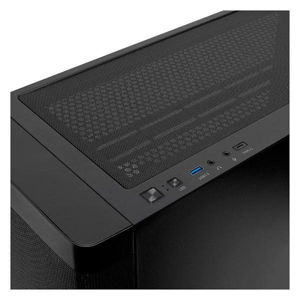 Корпус для компьютера HSPD M740 Black (M740-TGBK)