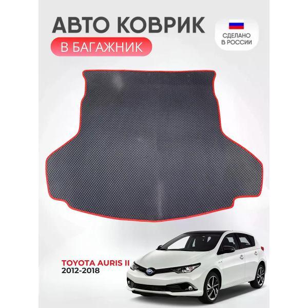 Коврик автомобильный AUTOPILOT INDIVIDUAL EVA black-red-635-3_Эва в багажник Toyota Auris II 2012-2018
