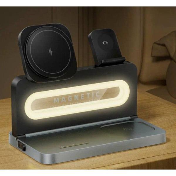 Беспроводное зярядное устройство OEM 4 in1 Foldable Magnetic Wireless Charger