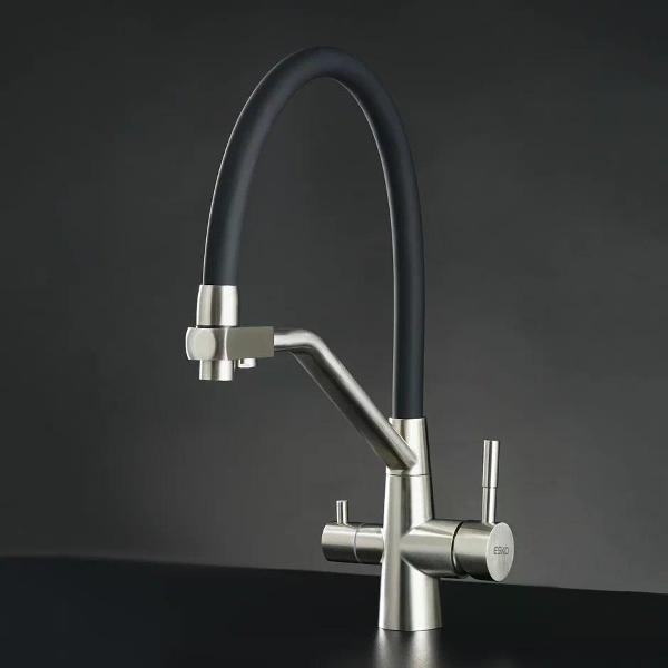 Смеситель ESKO Line EL_K150 flex черный