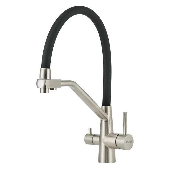 Смеситель ESKO Line EL_K150 flex черный