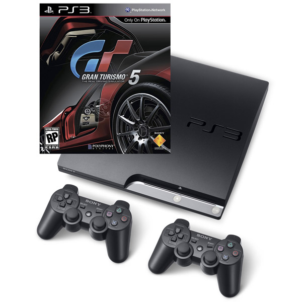 Игровая консоль PlayStation 3 Sony CECH-3008B 320GB+Gran Turismo 5+Dualshock 3 черный фото
