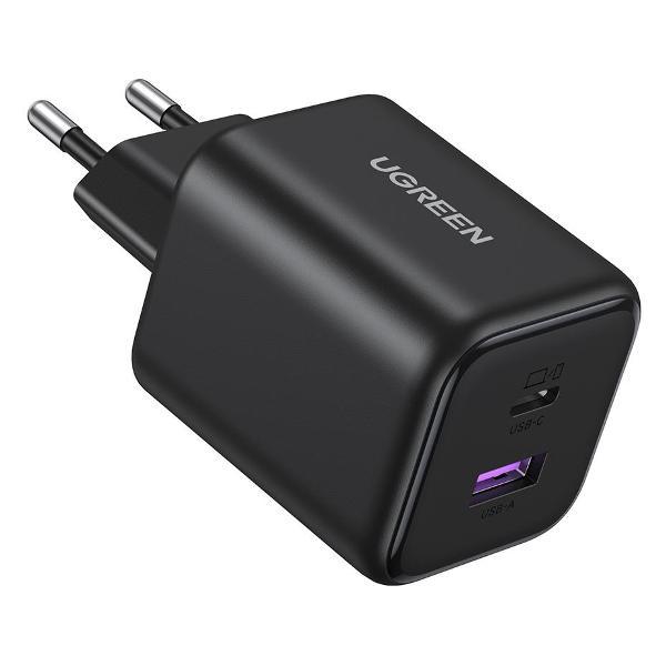 Сетевое зарядное устройство uGreen X525 45W 2-Port USB-C&USB-A GaN Fast Charger EU