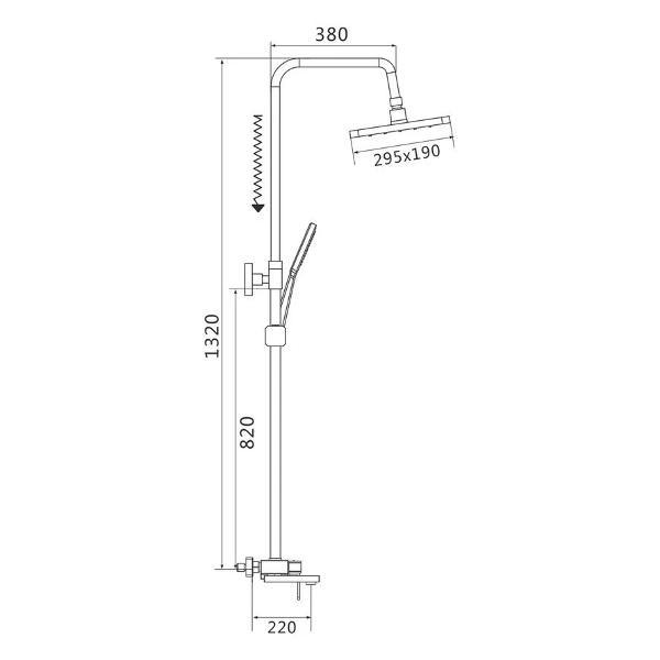 Душевая система Shevanik S8236H
