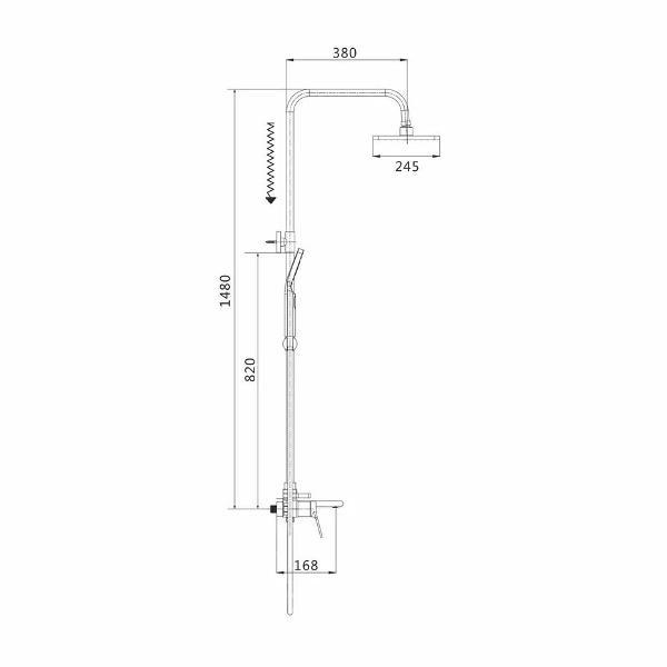 Душевая система Shevanik S8336