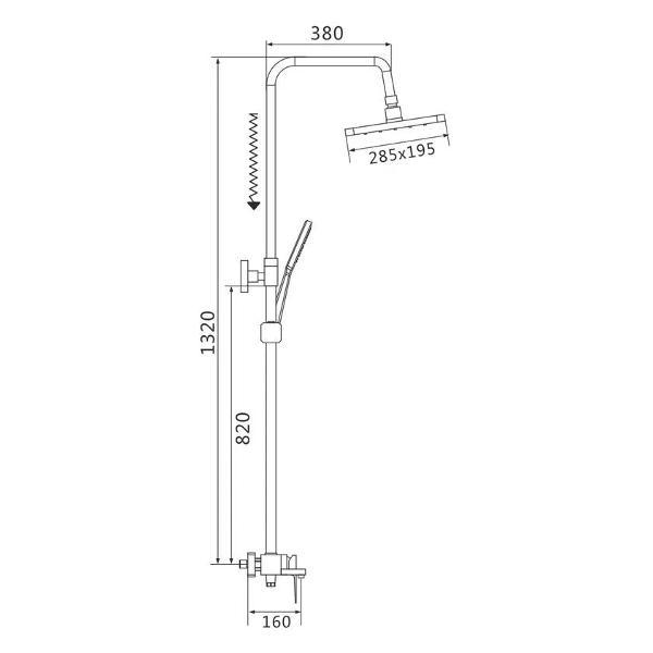 Душевая система Shevanik S8936