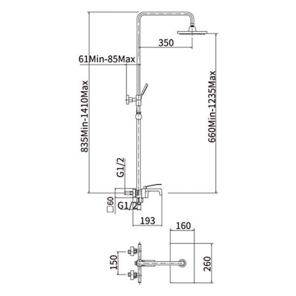 Душевая система FASHUN A2458