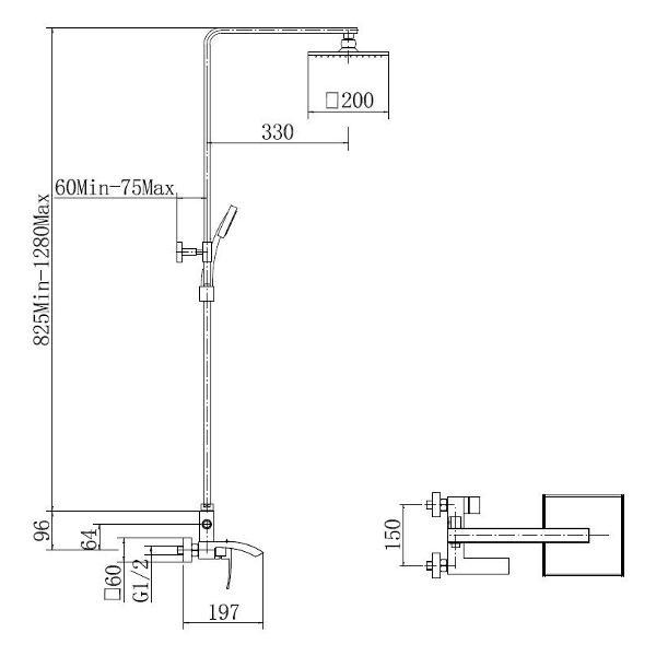 Душевая система FASHUN A52418-8