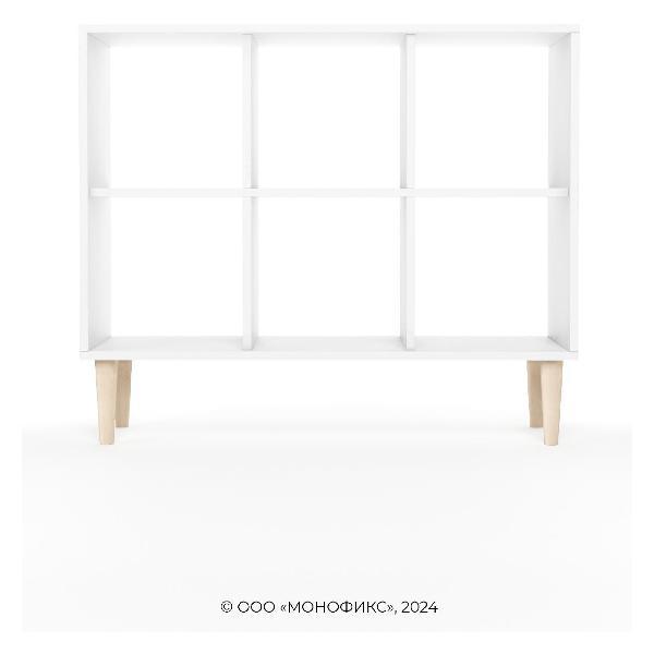 Стеллаж Monofix ОДОС, горизонтальный, 6 секций, белый