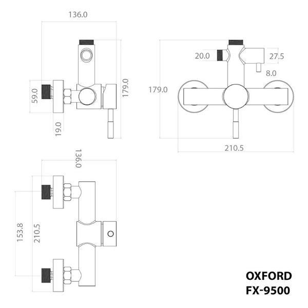 Душевая система Fixsen FX-9500