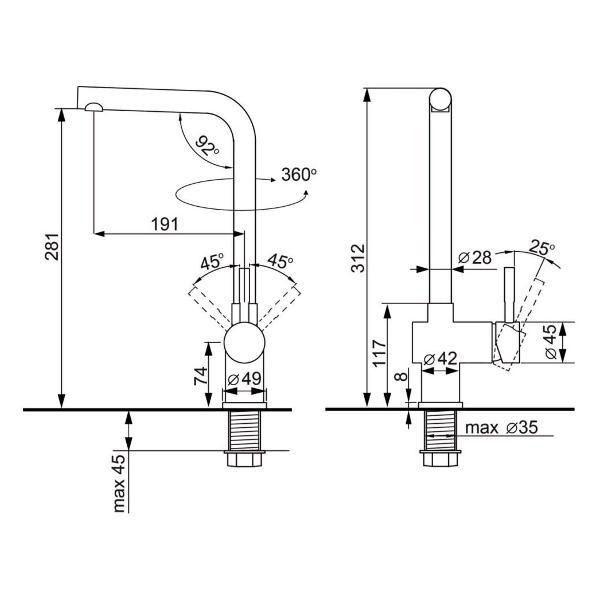 Смеситель Ulgran UQ-022-02