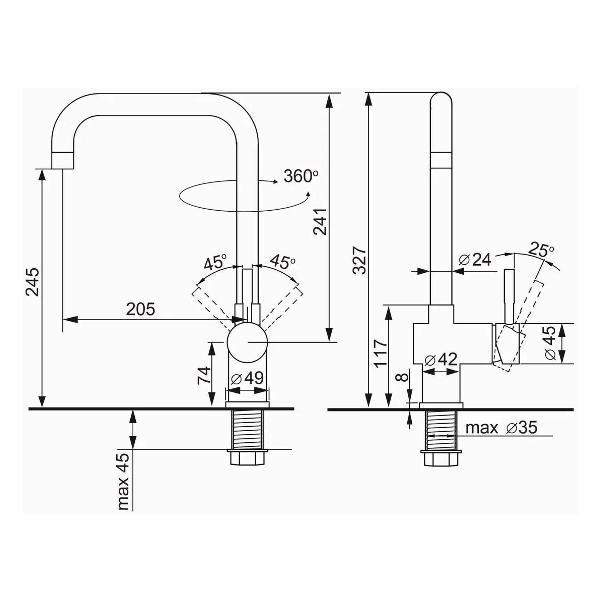 Смеситель Ulgran UQ-023-02