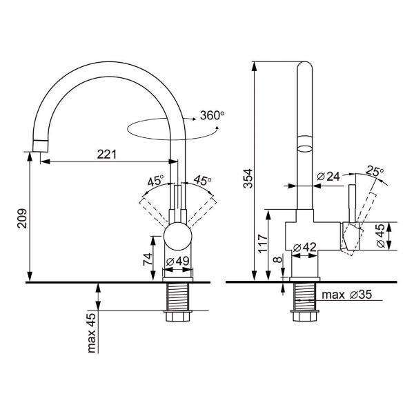 Смеситель Ulgran UQ-021-01