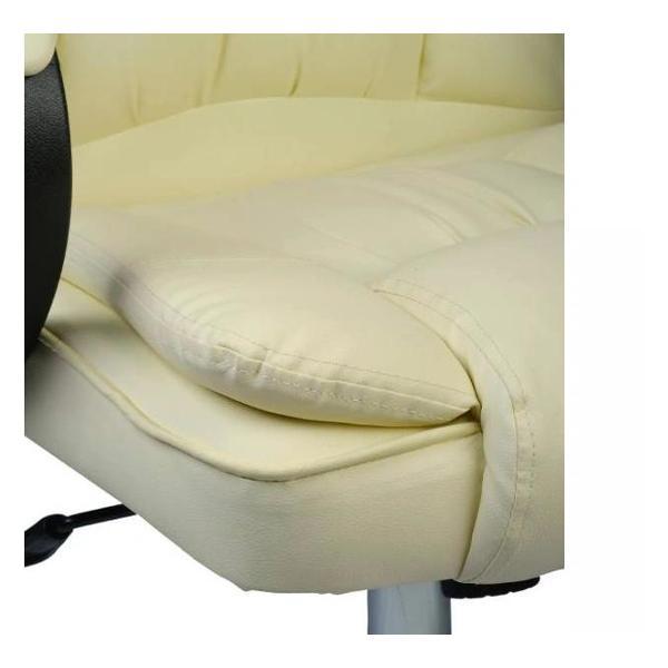 Кресло компьютерное KingStyle ATL-5-2 Fortline Chrome (экокожа, кремовый)