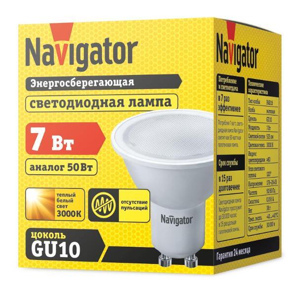 Лампа LED Navigator 94 226 NLL-PAR16-7-230-3K-GU10