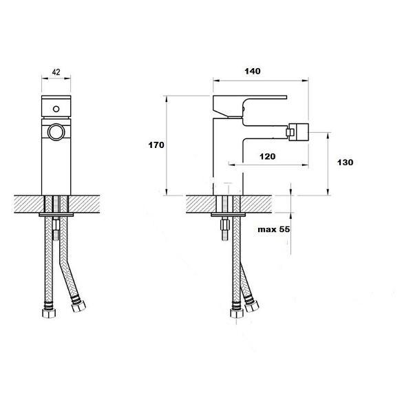 Смеситель Bronze de Luxe SW980