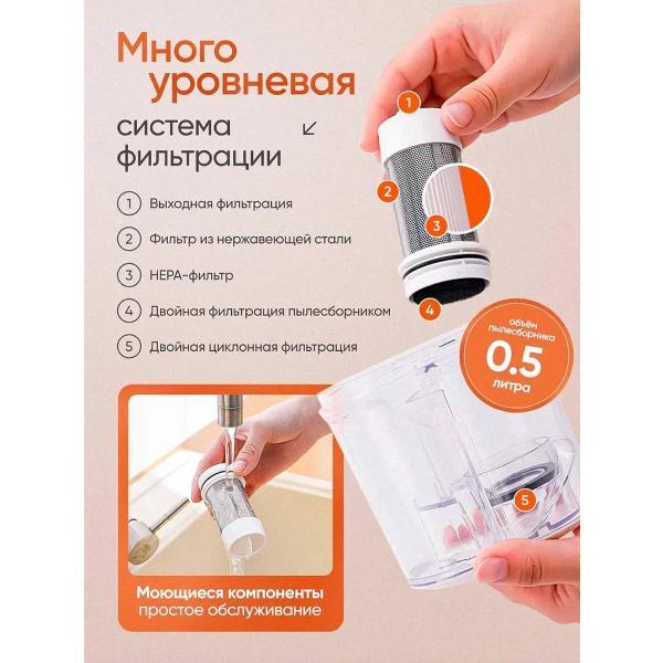 Пылесос вертикальный Comfort&Yus 92384 белый