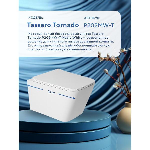 Унитаз Amore di Mare Tassaro Tornado Matte белый
