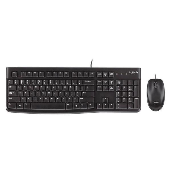 Комплект клавиатура и мышь Logitech MK120 Black