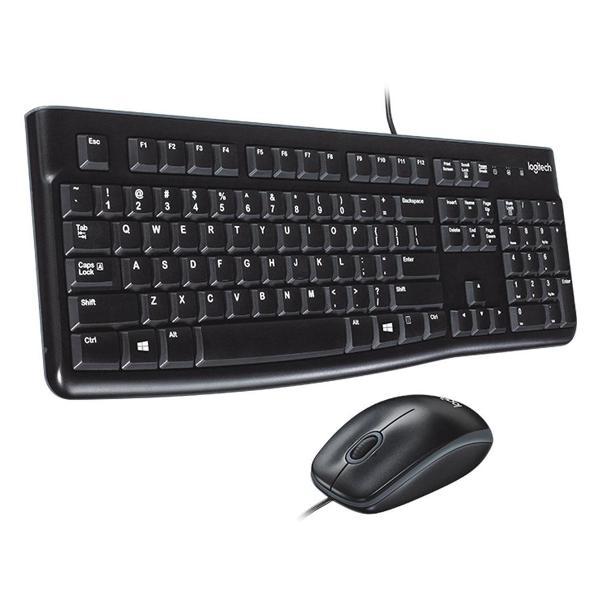 Комплект клавиатура и мышь Logitech MK120 Black