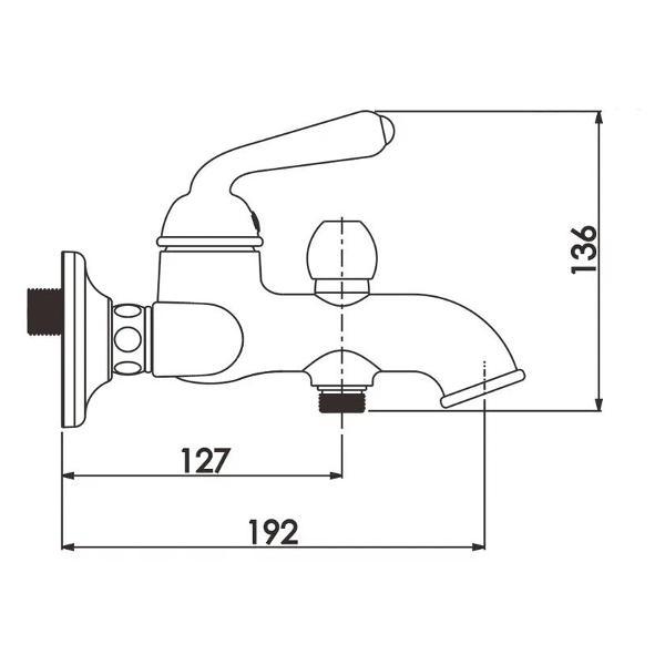 Смеситель Rose R0202E