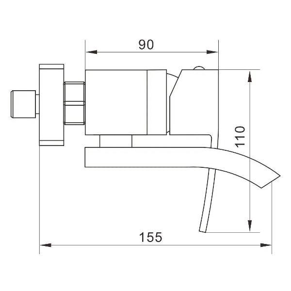 Смеситель Rose R1552T