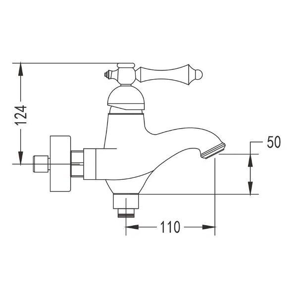 Смеситель Rose R0102Q