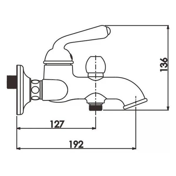 Смеситель Rose R0202H