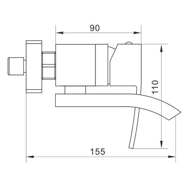 Смеситель Rose R1552F