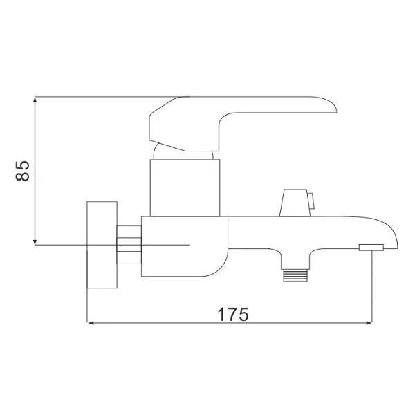 Смеситель Rose R2102F