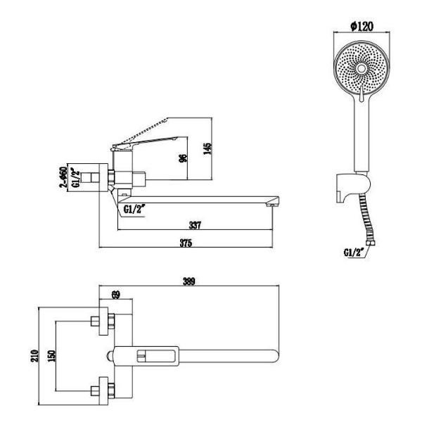 Смеситель Savol S-009024C